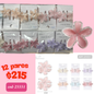 pinza chica en pares hawaiana con orilla brillosa, docena, codigo 25551