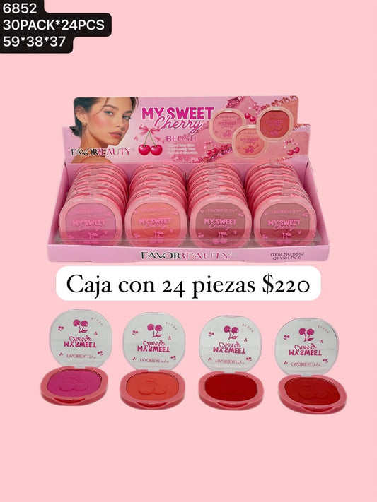Rubor en polvo , caja con 24 piezas, codigo 6852