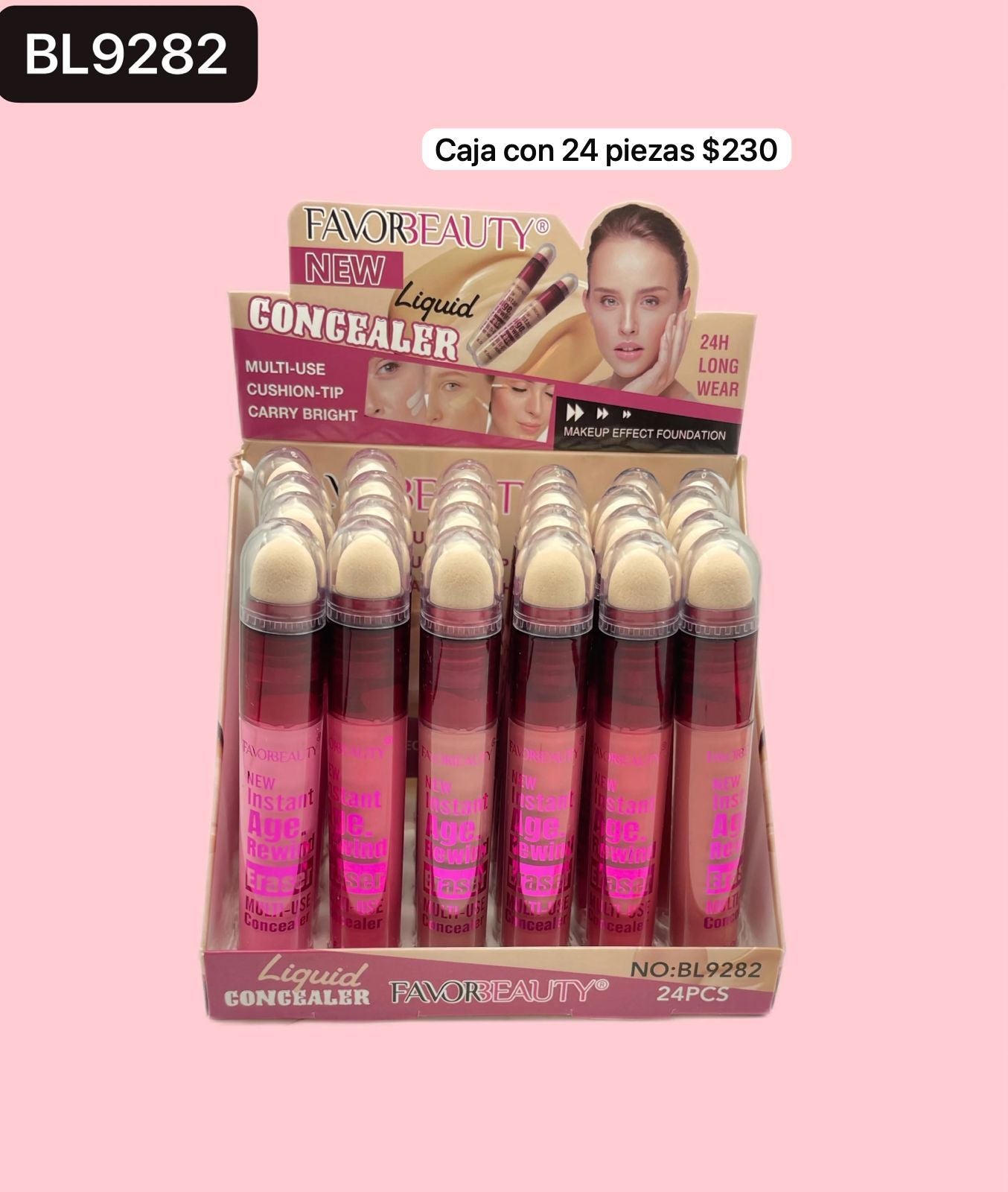 caja con 24 rubores, codigo bl9282