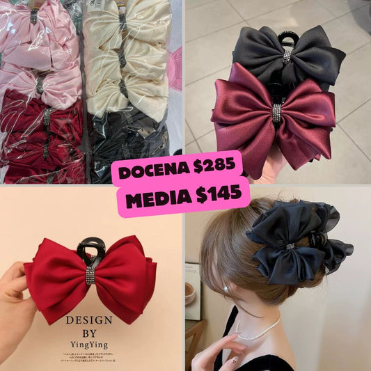 Pinza de moño con pedrería, código a241bis