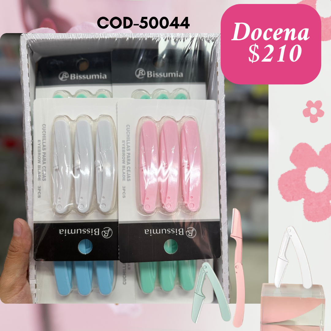 perfilado en set de 3 piezas, 12 sets, codigo 50044