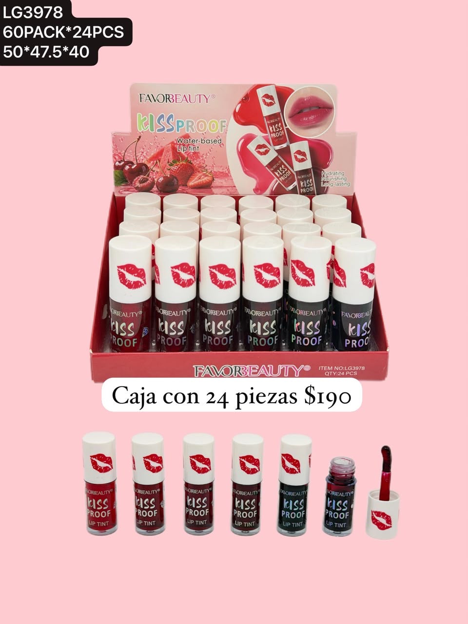 Tintas, caja con 24 piezas, código LG3978