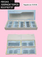 pestañas uno en uno, 10 sets, codigo fb1243