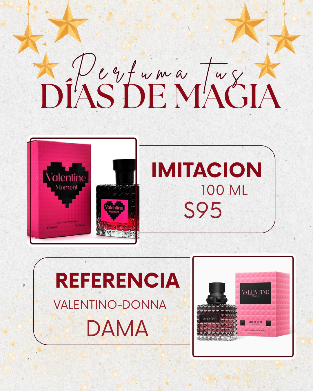 perfume dama, valentine, codigo a403