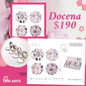 espejos de bolsillo de decoracion de perfumes, docena, codigo 60175
