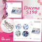 espejo de bolsillo de plumas, docena, codigo 60177