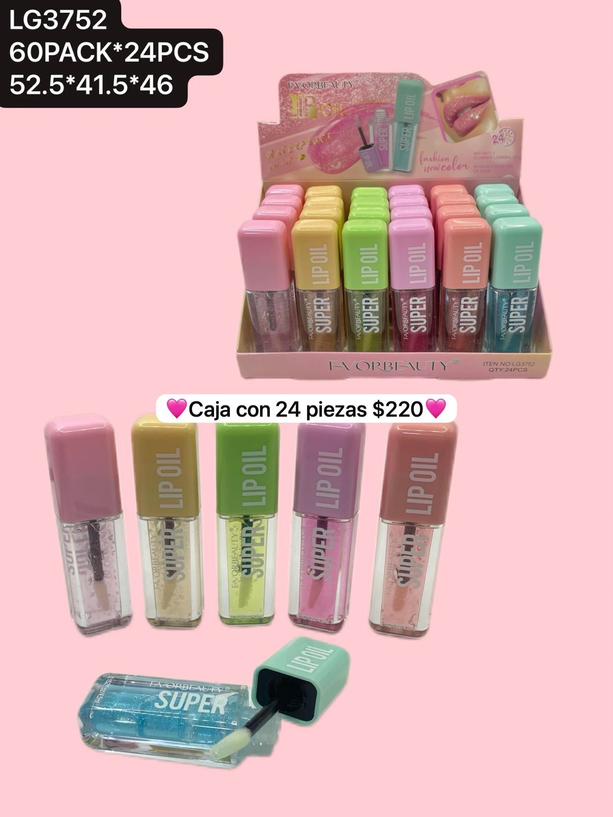 gloss, caja con 24 piezas, codigo lg3752