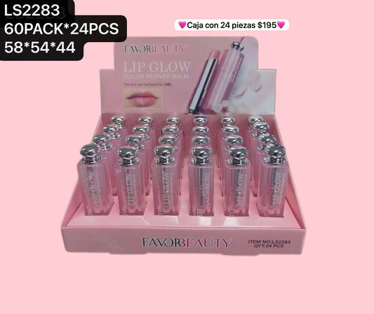 caja con 24 balsamos tipo marcas, codigo ls2283