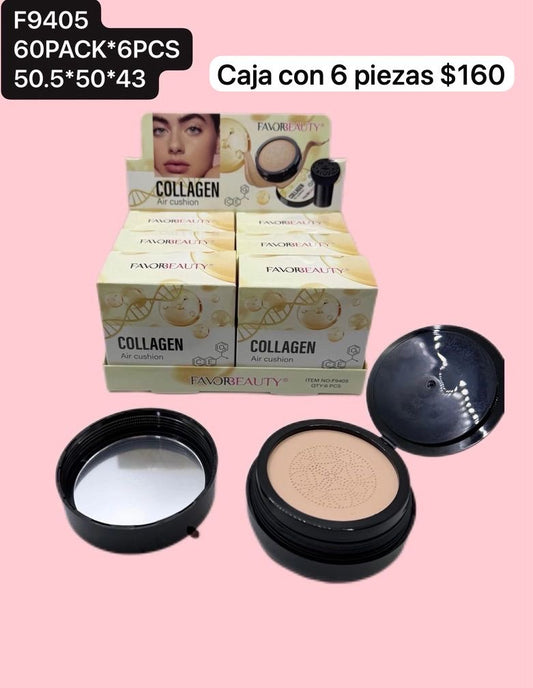 paquete de 6 polvos de colageno, codigo f9405