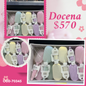 cepillo infantil de colores, brilloso, docena, codigo 70345