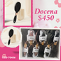 cepillo rosa dorado y negro, docena,codigo 70456