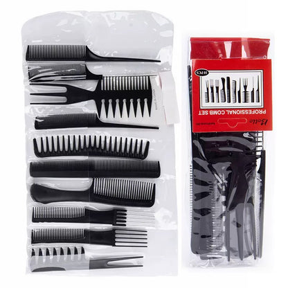 set de 10 diferentes peines para peinados, codigo a143