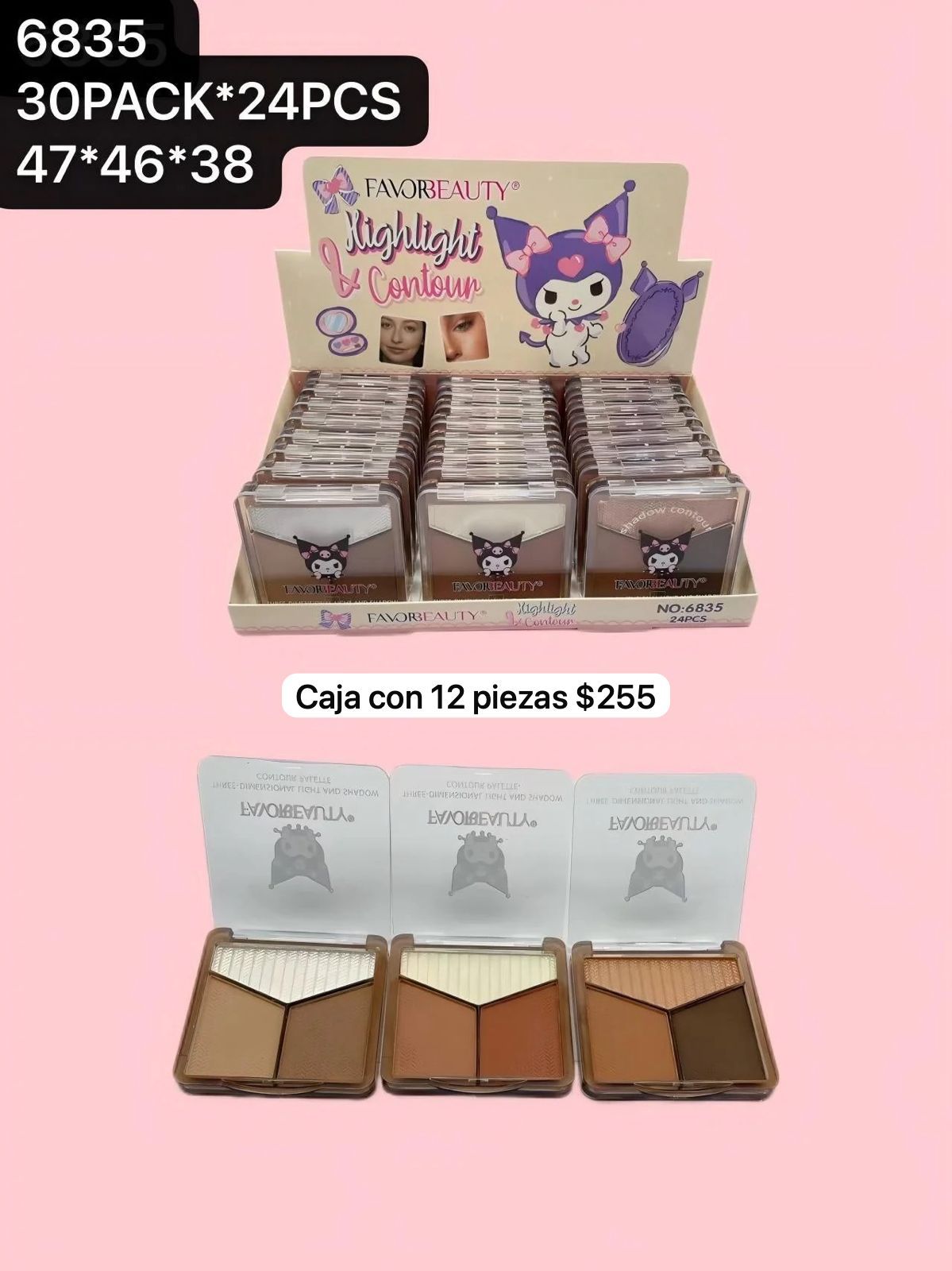 caja con 12 correctores, codigo 6835