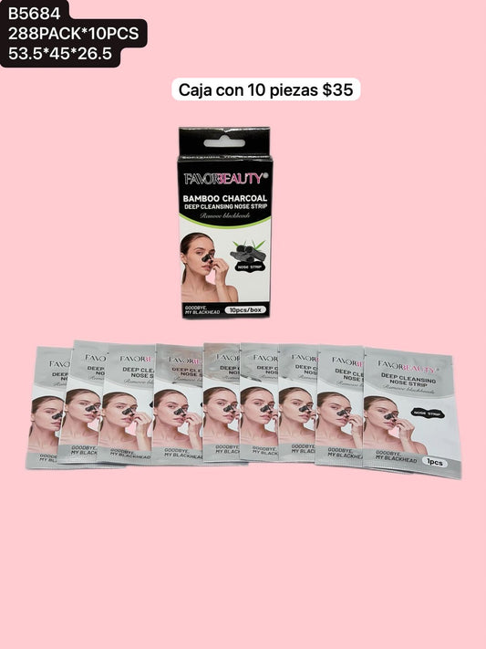 Parches para nariz de carbon, set de 10 piezas, codigo B5684
