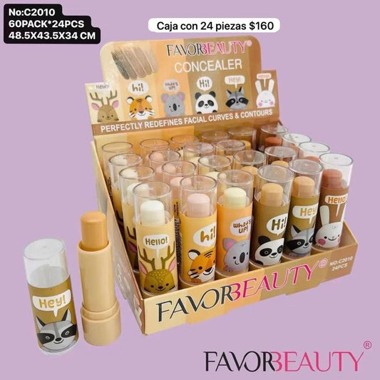 correctores de animalitos, caja con 24 piezas, codigo c2010