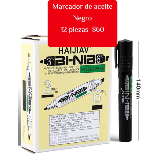 Marcador de aceite negro codigo A52