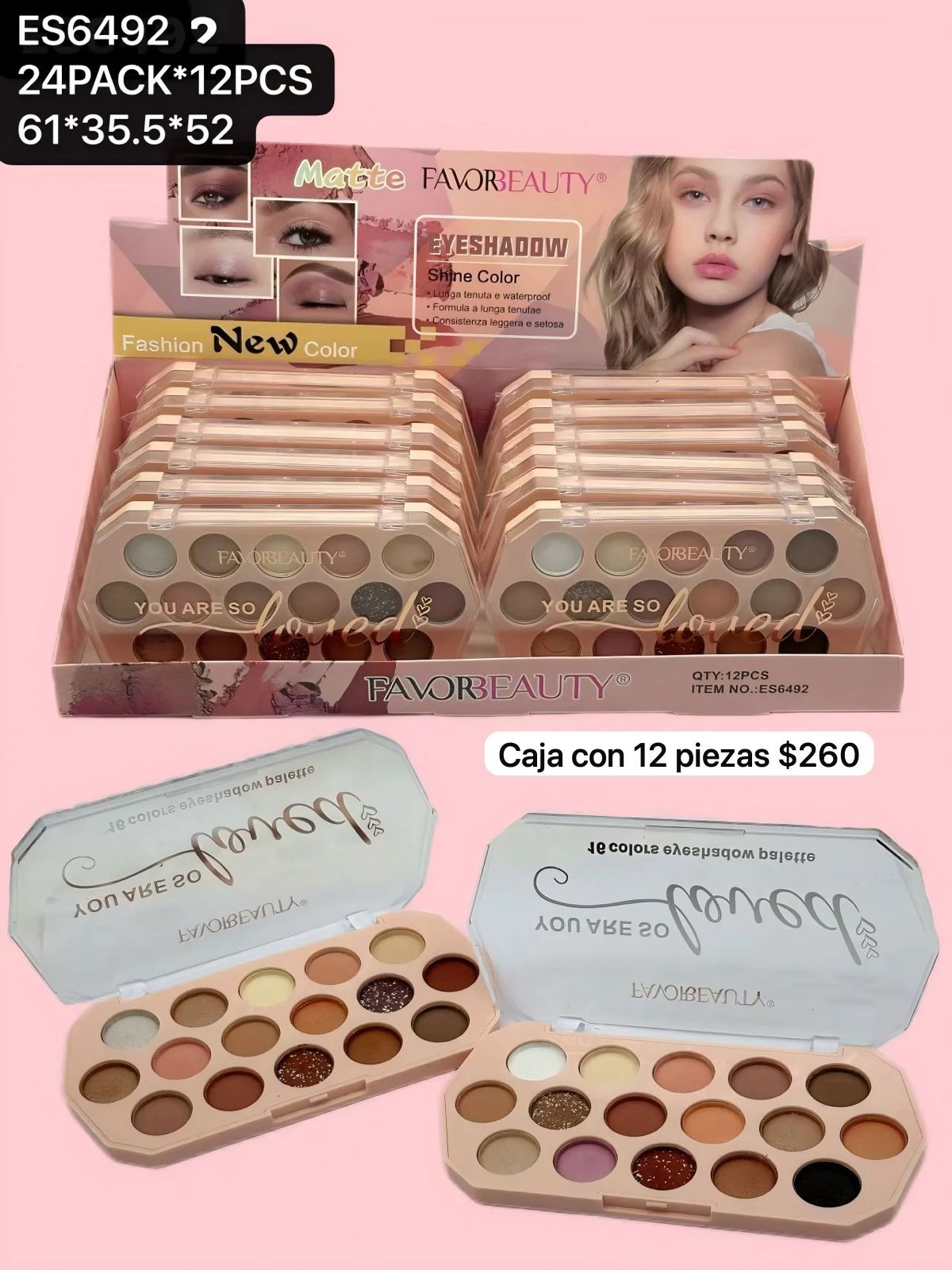 caja con 12 sombras, codigo es6492