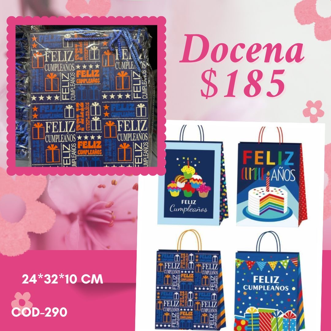 Bolsa de regalo 24*32*10 cm, código a290