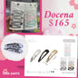 cucas con diamantina en set,  12 set, codigo 24075