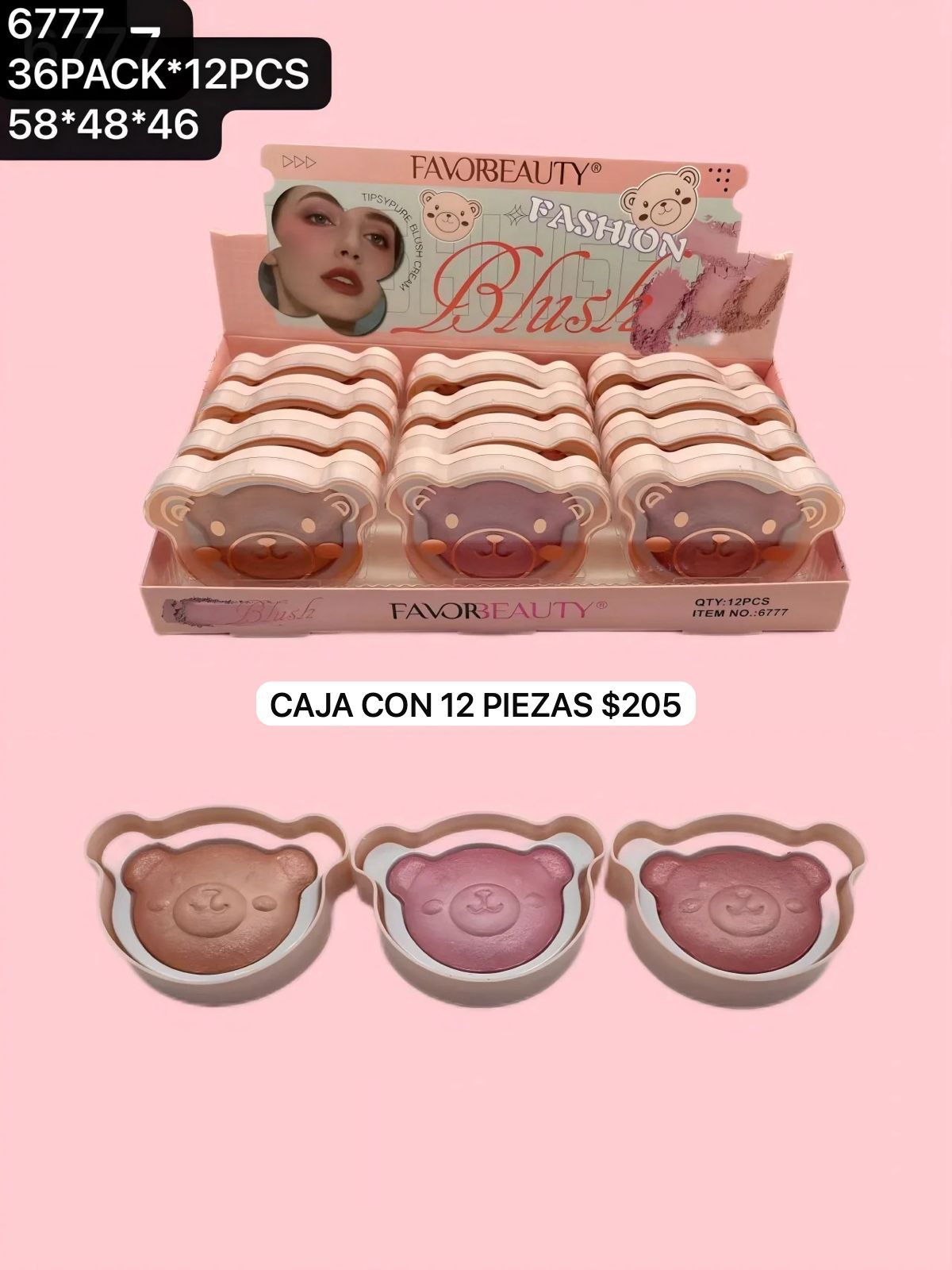 caja con 12 iluminadores, codigo 6777