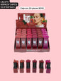 caja con 24 labiales mate, codigo ls2370