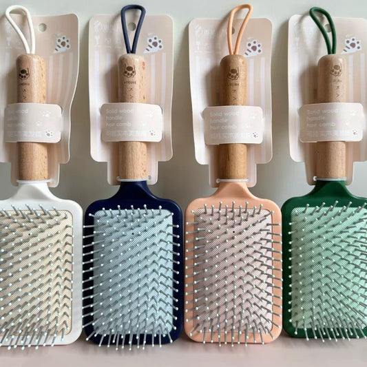 cepillo cuadrado, de madera de colores, codigo a199bis