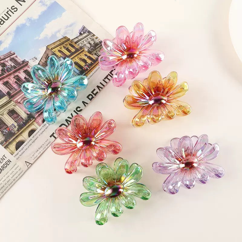 pinza de flor transparente, codigo a59bis