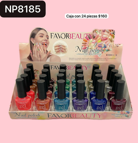 caja con 24 labiales de colores, codigo np8185