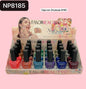 caja con 24 labiales de colores, codigo np8185