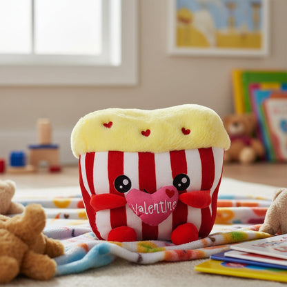 Peluche de palomitas y corazon