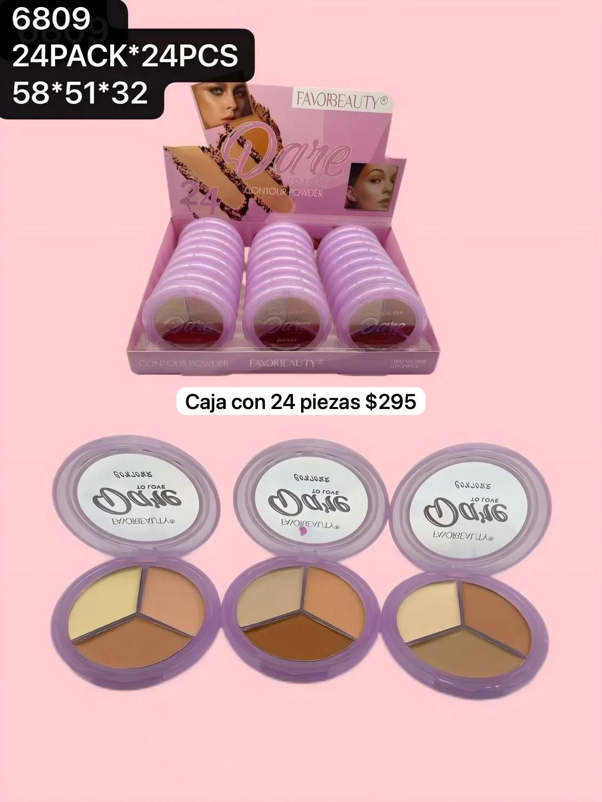 contorno, caja con 24 piezas, codigo 6809