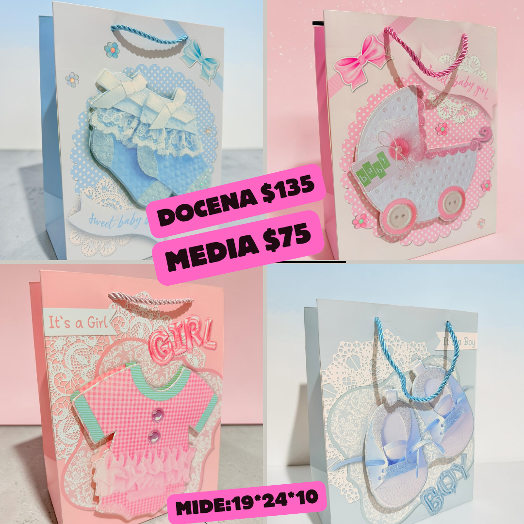 Bolsa baby shower, medida 19*24*120, codigo a913