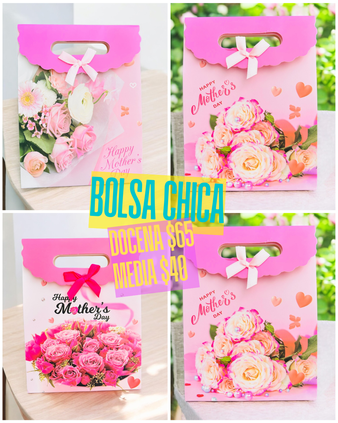 Bolsa dia de las madres, chica, codigo a214