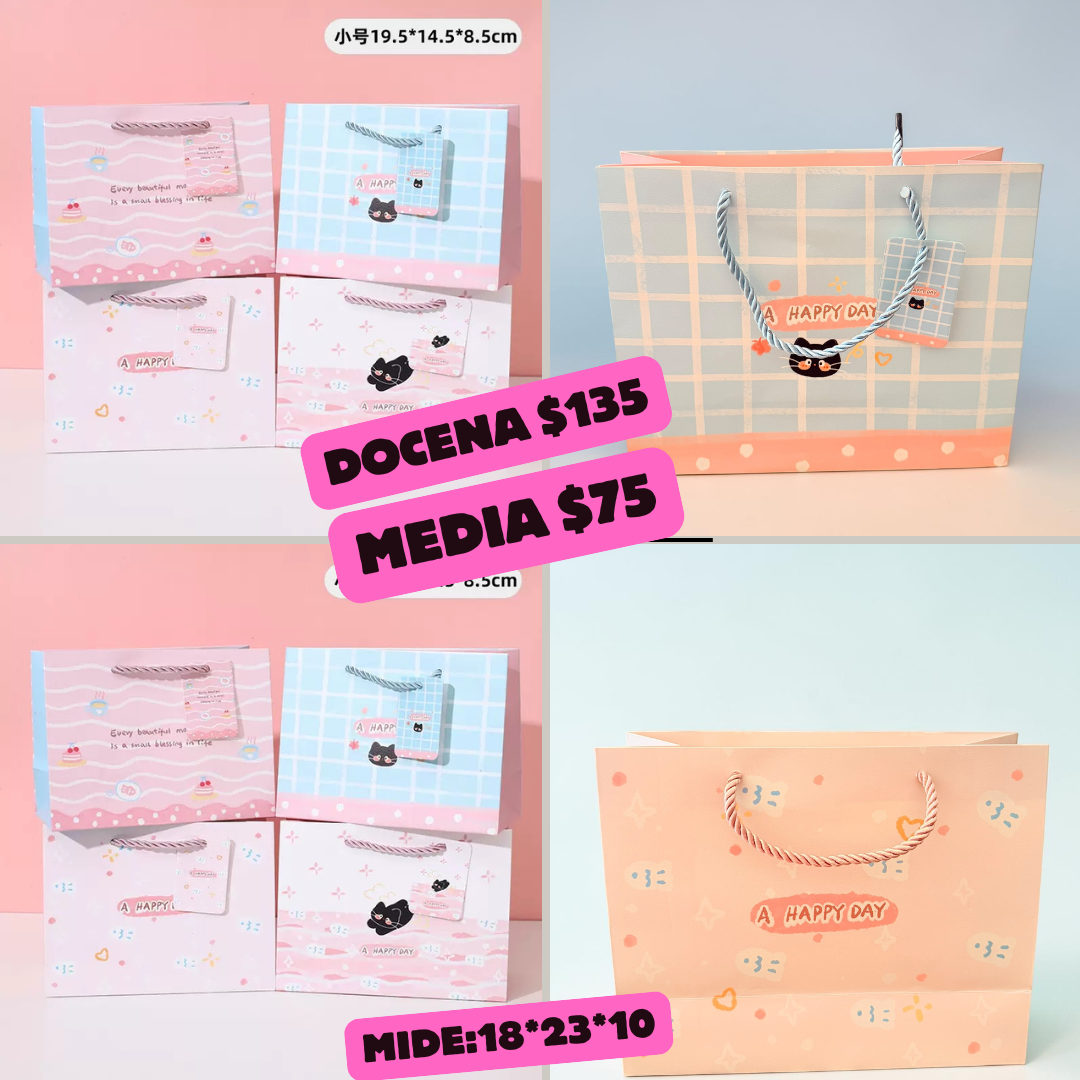 Bolsa de regalo kawai,18*23*10 codigo a907