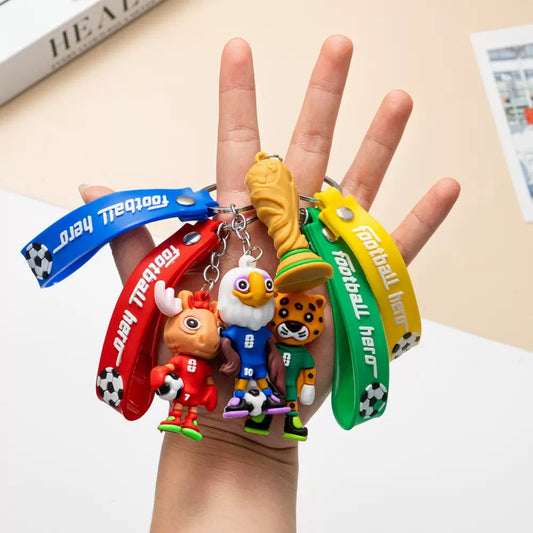 llavero de las mascotas del mundial , de plastico, codigo a159