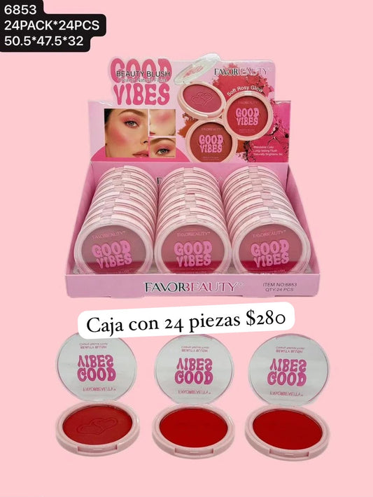 Rubor en polvo, caja con 24 piezas, codigo 6853