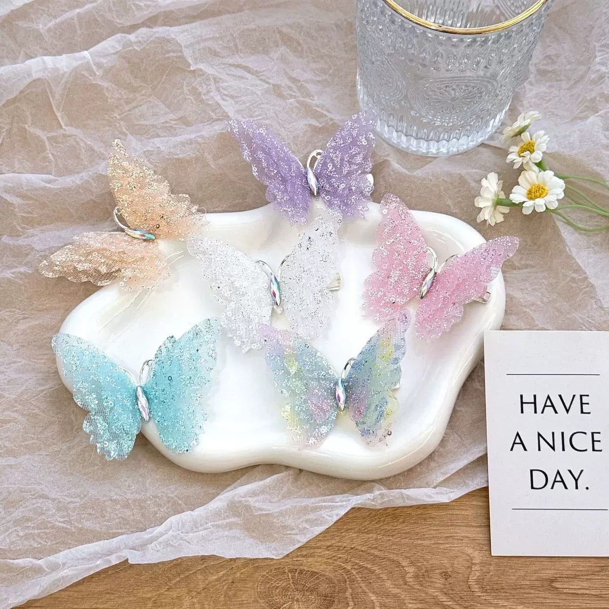 mariposa de piedras en pares, codigo a207