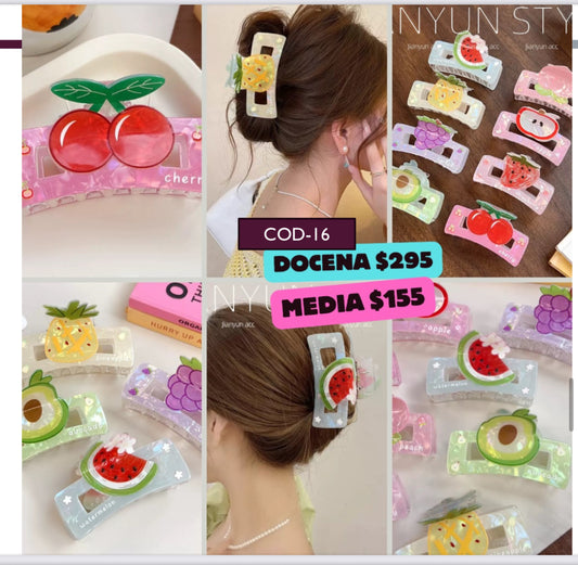 Pinza de acrílico de fruta premium, código A16