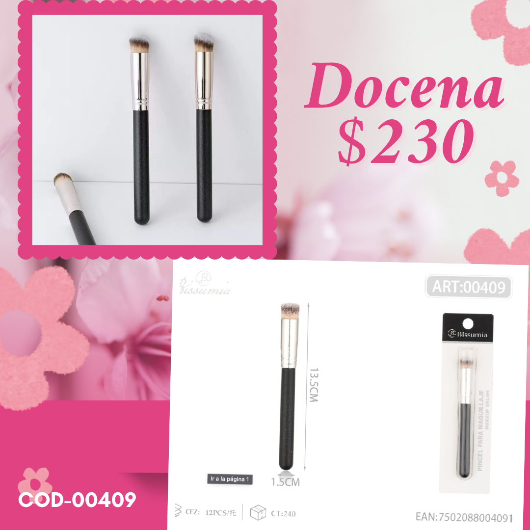brocha para sombra o correctos, docena, codigo 00409