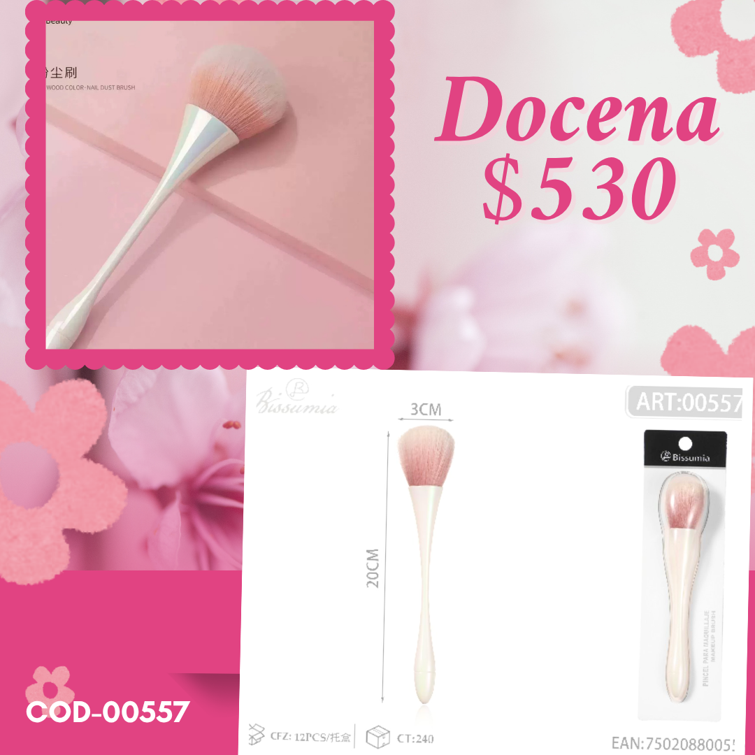 brocha para polvo, docena, codigo 00557