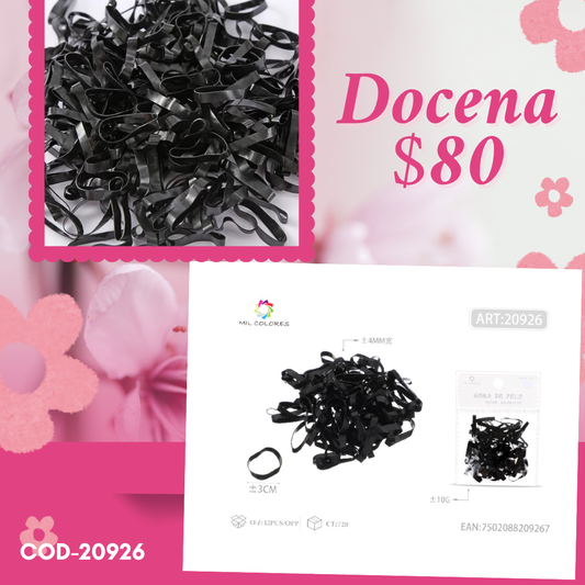 liga latex gruesa, docena, codigo 20926