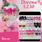 lentes de niña con par de moños, docena, codigo a332