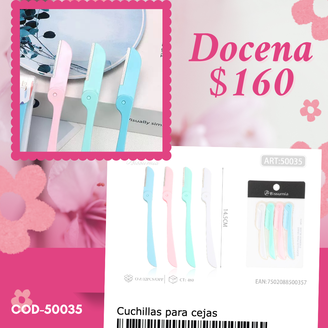 set de 4 perfiladores que se doblan, 12 sets, codigo 50035