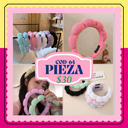 diadema par skincare , pieza, color al azar, codigo a64