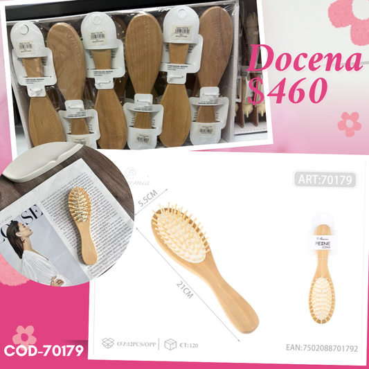 cepillo de madera, docena, codigo