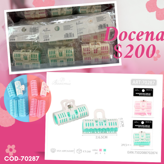 tubos para chinos de 2 cm de diametro, 12 sets, codigo 70287