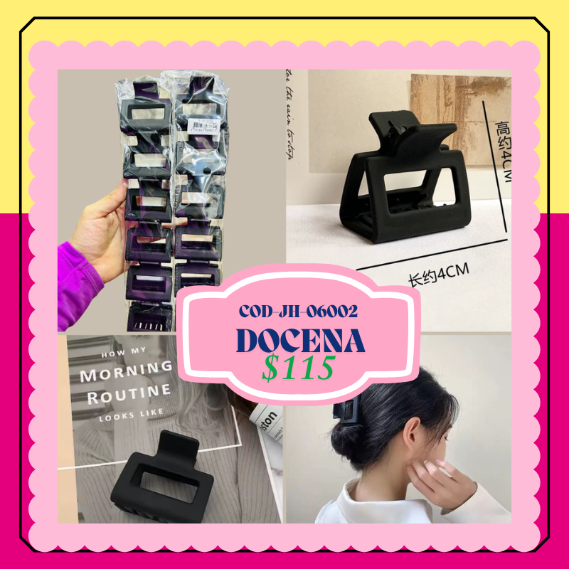 pinza cuadrada pésqueña. solo negra codigo JH-06002