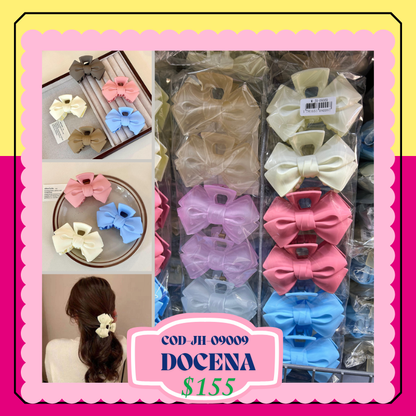 pinza moño de colores, codigo JH-09009