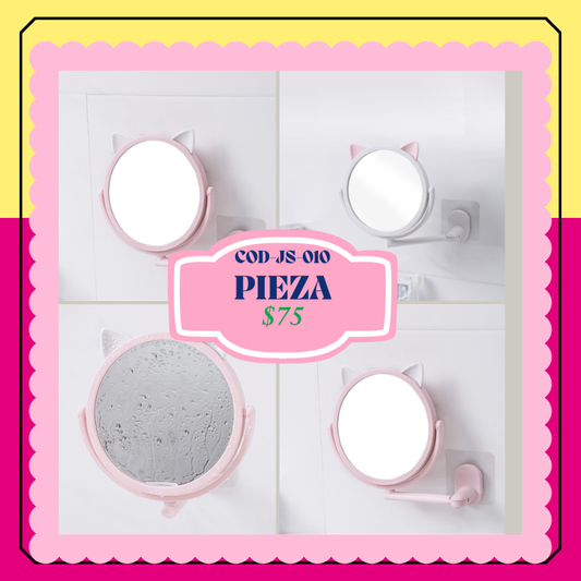 espejo para pared de orejitas, color al azar, codigo JS-010