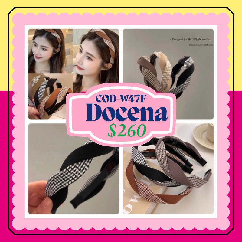 Diadema cuadros código W47F